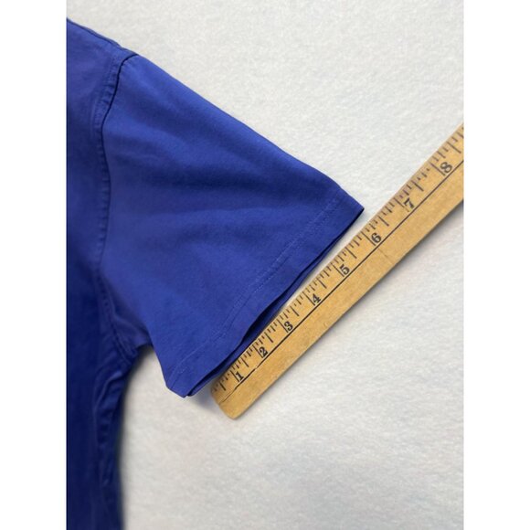 Liz Claiborne Bright Blue Short Sleeve Top Shirt Size Large - Picture 6 of 7